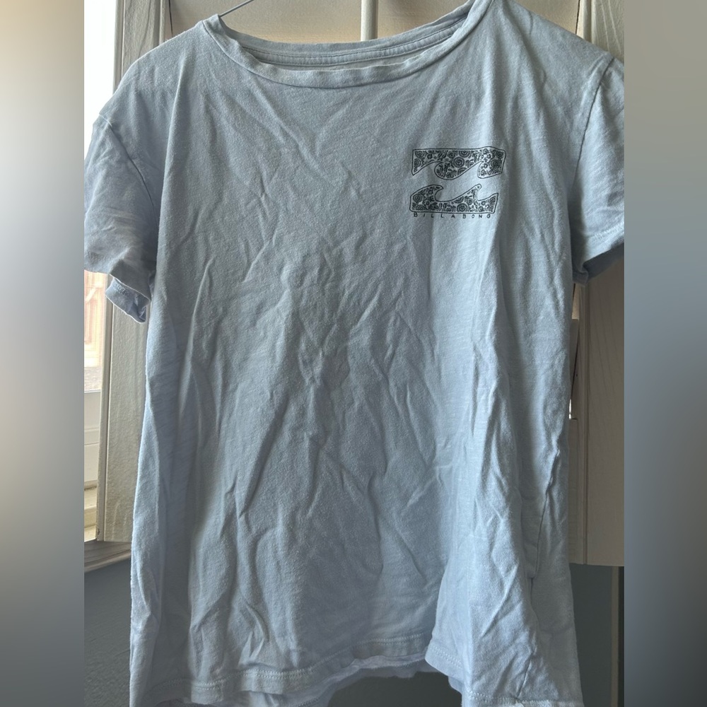 light blue billabong shirt